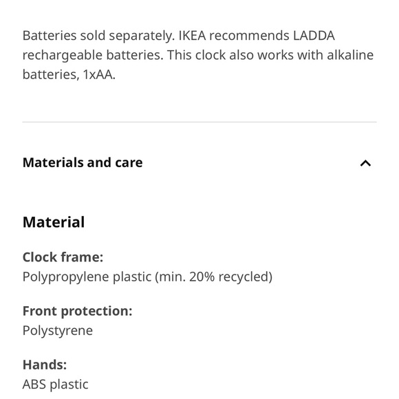 TROMMA wall clock, white, 9 ¾ (25 cm) - Picture 6 of 6